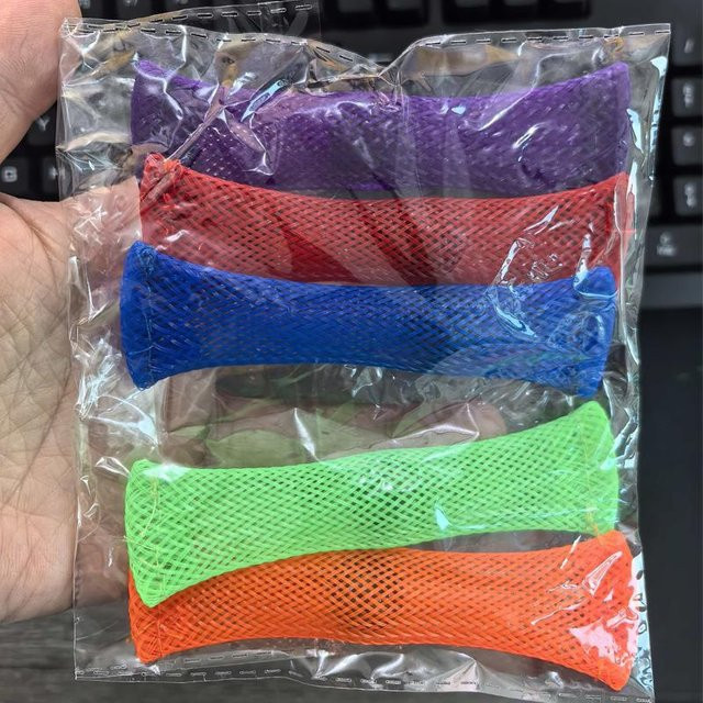 Marmor-Netz-Fidget-Spielzeug, 5 Stück, blue - Bild 1