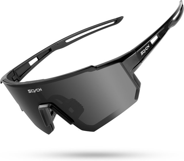 Scvcn Sportsonnenbrille, Unisex, Vollrand, Wrap, Kunststoff - Bild 1