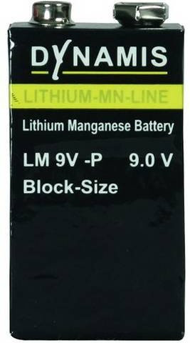DEHN 9V Block-Batterie Lithium in Schwarz - Bild 1
