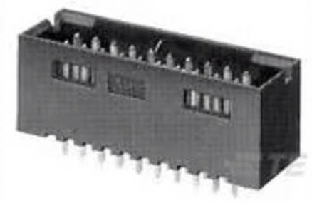 TE Connectivity Einbau-Stiftleiste Standard in Schwarz 5-87587-9 Tray - Bild 1