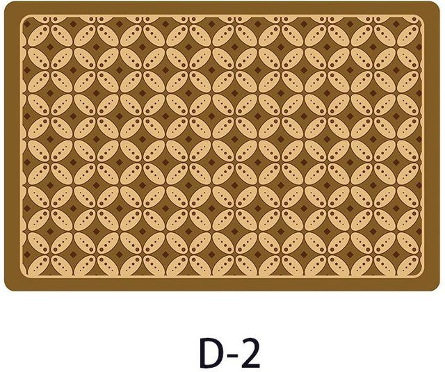 Yiran Furniture Schachbrett Fußmatte für das Badezimmer, braun, B/T: 60 x 40 cm - Bild 1