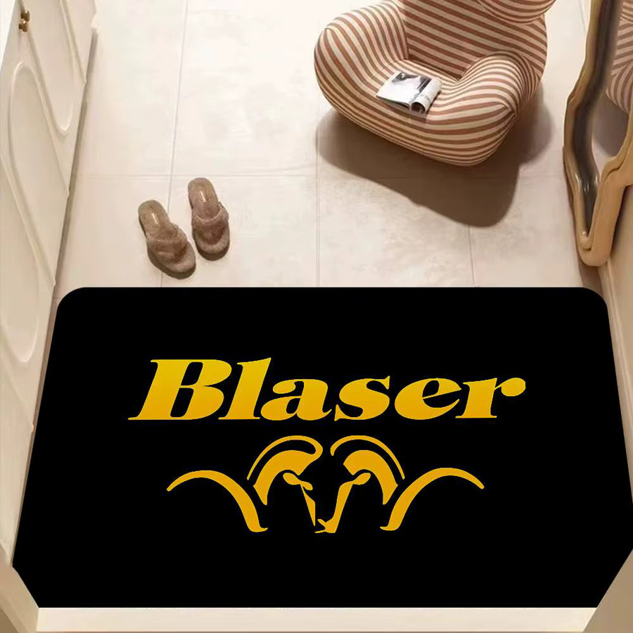 Rutschfeste Blaser Fußmatte aus Polyester in Schwarz, rechteckig, für den Innen- und Außenbereich - Bild 4