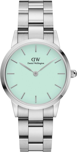 Daniel Wellington Damenuhr Iconic Link, Quarz, Edelstahl, 28 mm, Türkis - Bild 1