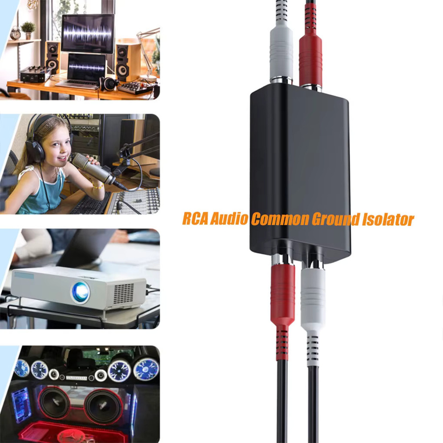 kebidumei RCA Audio Noise Filter Black zur Beseitigung von Störungen und Bodenbrummen für dein Home Stereo oder Auto Audio System - Bild 6