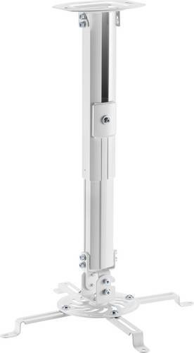 Reflecta Prometheus Beamer-Deckenhalterung in Weiß, drehbar und neigbar, mit maximalem Boden-Decken-Abstand von 580 mm - Bild 1