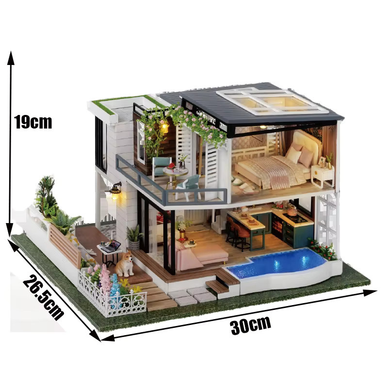 ELEVEN-CUTE Casa-Puppenhaus, DIY Puppenhäuser aus Holz, ab 14 Jahre - Bild 3