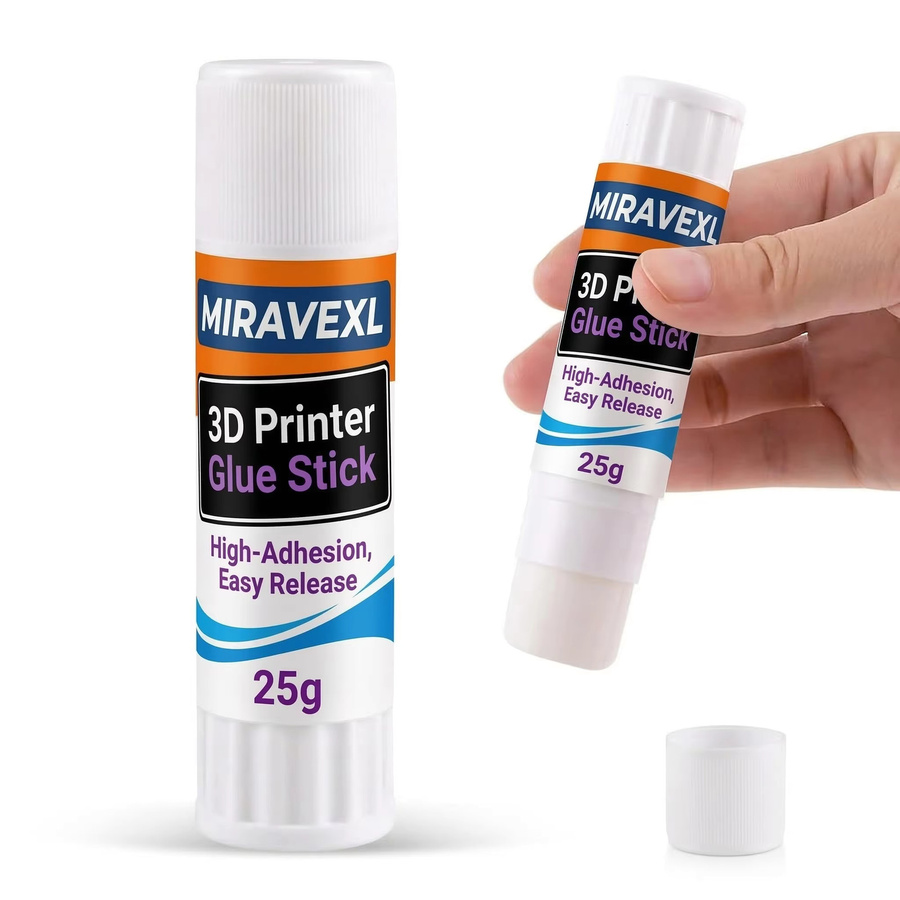 MIRAVEXL 3D-Drucker Klebestift in Weiß für PLA ABS PETG TPU zur Vermeidung von Verformungen, 25-450g - Bild 3