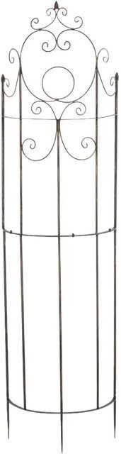 DELUKE Rankgitter KNUT Rankhilfe aus Metall in Bronze, B/T/H: 52,5 x 23 x 200 cm - Bild 1