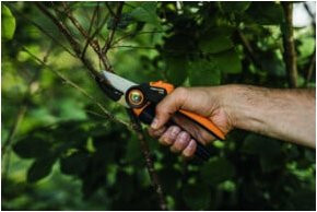 Fiskars X-series Amboss-Gartenschere P941 in Schwarz und Orange mit ergonomischem Griff und präzisionsgeschliffener Klinge - Bild 2