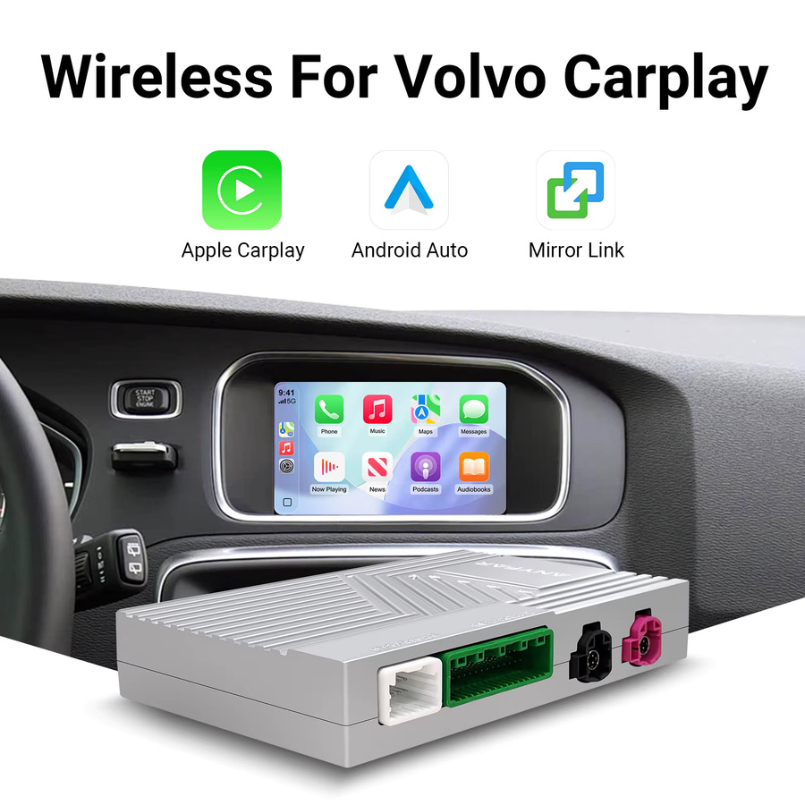 LEXXSON CarPlay und Android Auto Retrofit Kit für Volvo V40 V60 S60 XC60 S80 (2015–2018) mit 7-Zoll-Bildschirm und Decoder-Box - Bild 2