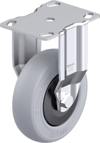 Blickle Apparate-Bockrolle 921797 BKPA-POES 102KF-SG mit 100mm Rad-Durchmesser und 120kg Tragfähigkeit in Schwarz, Grau und Blau - Bild 1