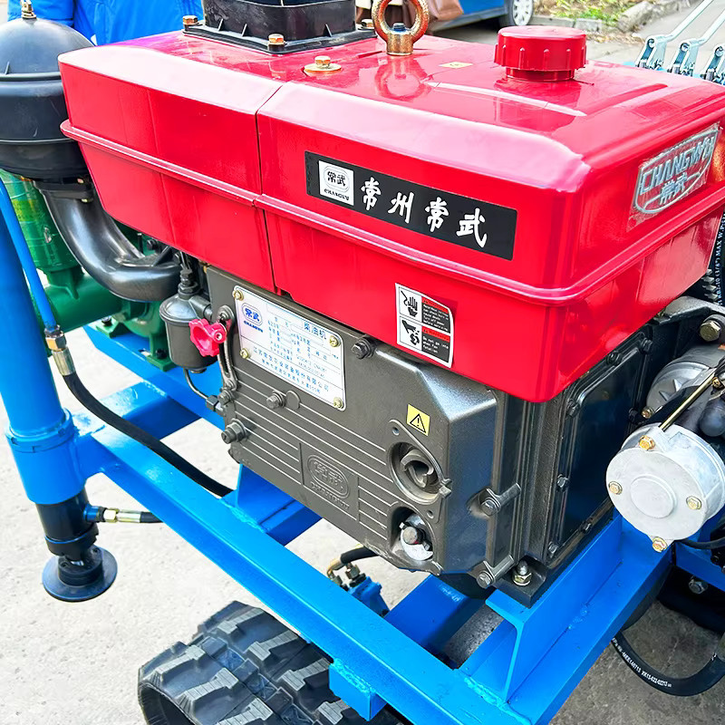 YINSITANDUN Diesel-Hydraulische Radmontierte Tragbare Brunnenbohranlage in Blau mit 200m Bohrtiefe - Bild 5