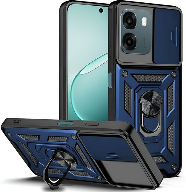 Techsuit CamShield Schutzhülle für Oppo A6 4G in Blau - Bild 1