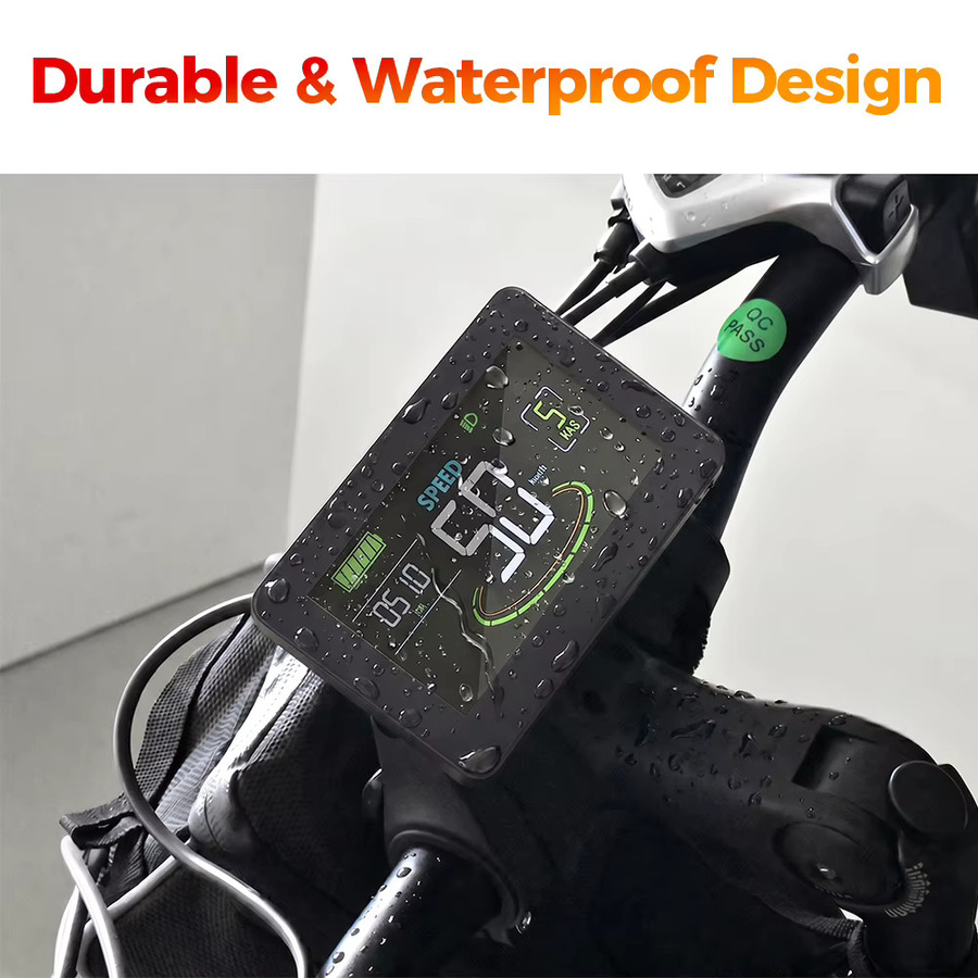 Wasserdichte Silikon-Armaturenbrett-Schutzhülle mit LED-Display-Bildschirmabdeckung für H6C Elektroroller und E-Bike in Schwarz oder Rot - Bild 3