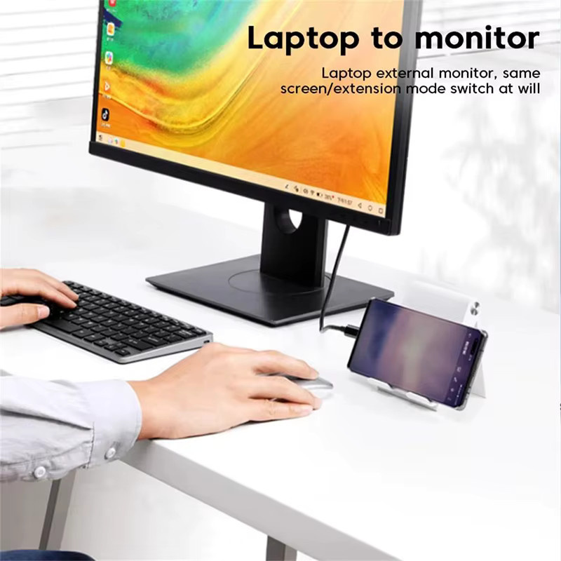 BRYNTHORX USB-C auf HDMI Adapter mit USB 3.1 4K@30Hz Unterstützung für iPhone 15, MacBook, iPad und Samsung Laptops - Bild 5