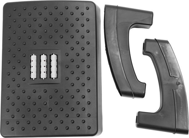 Neoglint Fußstütze Hocker in Schwarz mit Massagerolle für Home Office und Zuhause - Bild 1