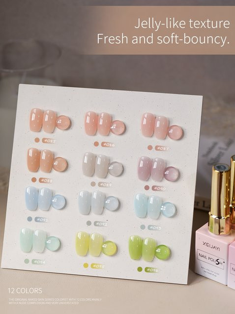 XEIJAYI Eis-Jelly Milchiger Gel-Nagellack, Glänzend - Bild 1