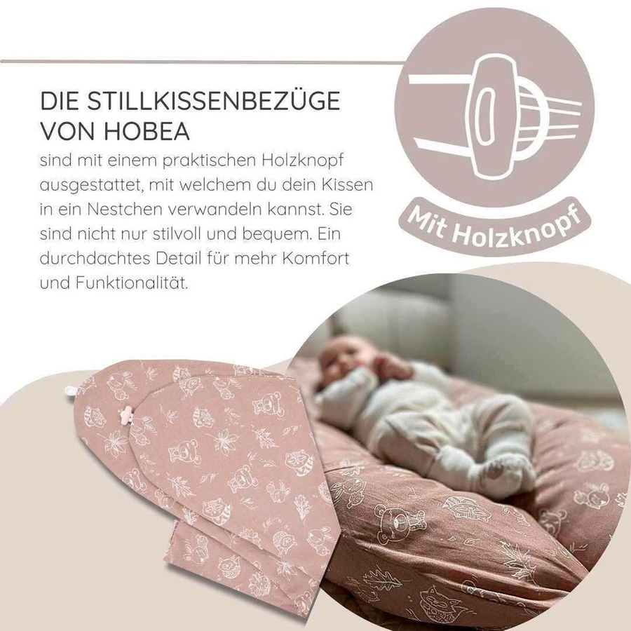 Hobea Stillkissen Bezug aus Baumwolle im Waffelmuster in Rot - Bild 1