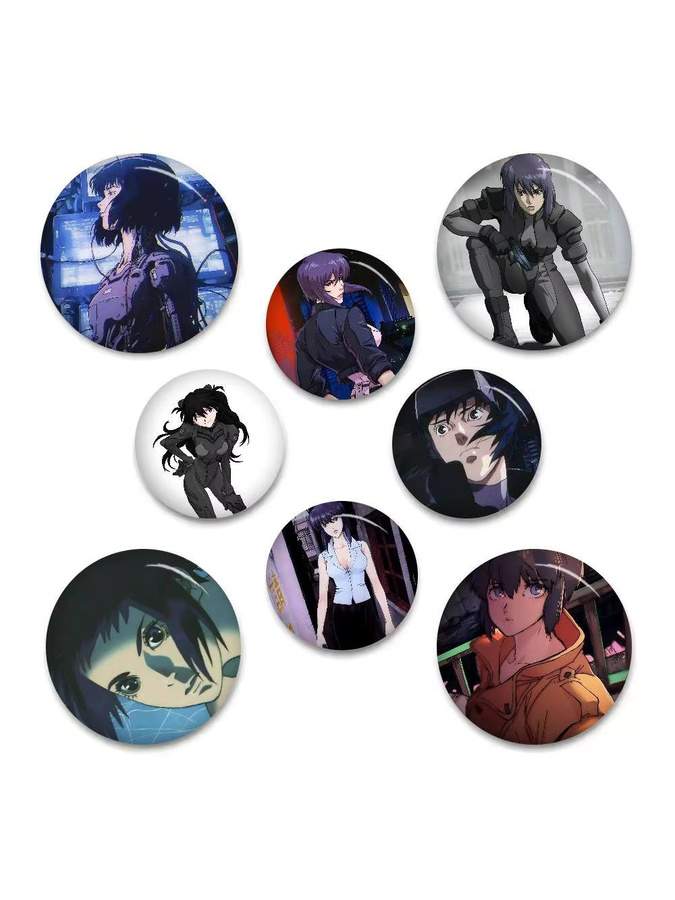 Mesuca Anstecknadel, Anime Ghost In The Shell, Cartoon Abzeichen - Bild 7