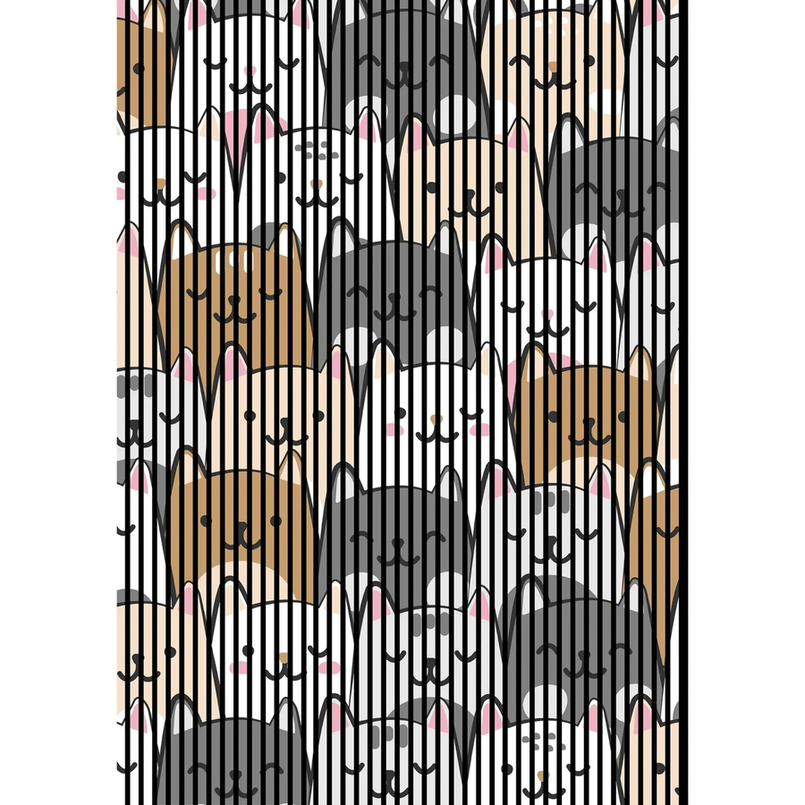 FN Acustico Akustikplatte Kitty 1 aus PET und MDF in Bunt, H x B x T: 2.400 x 1.693 x 19 mm - Bild 2