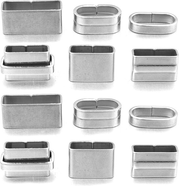 Louleur Spacer Rohre Perle, Edelstahl, Silber - Bild 1