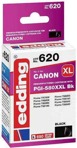 Edding Druckerpatrone Schwarz kompatibel mit Canon PGI-580BK XXL EDD-620 - Bild 1