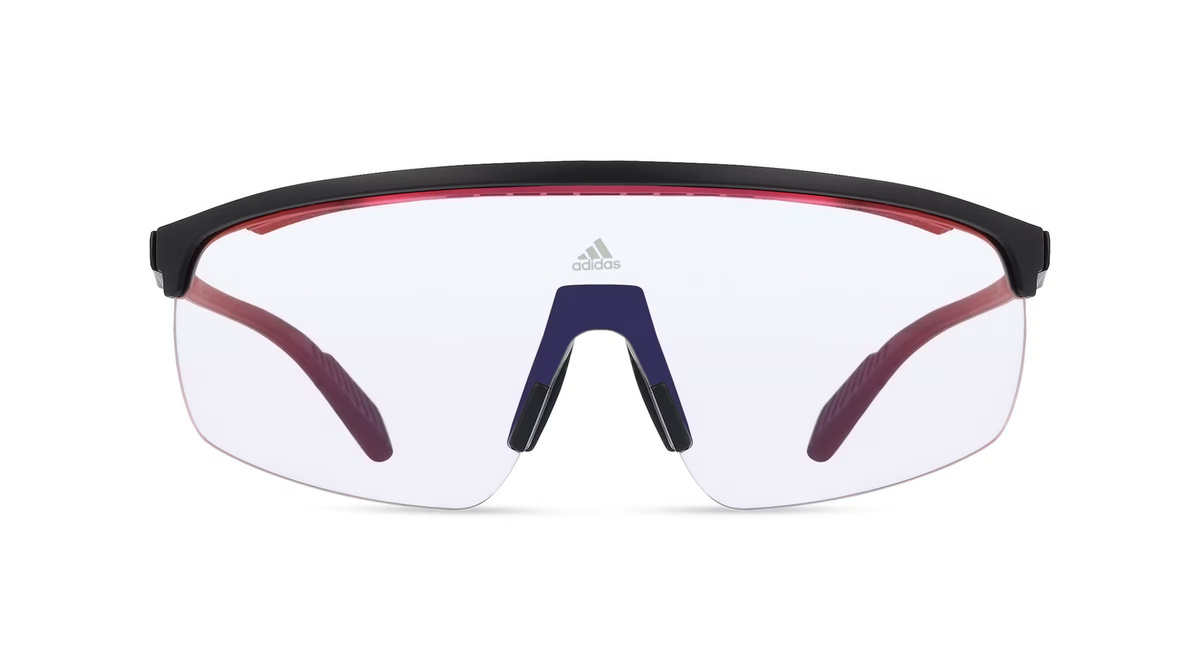 adidas SP0044 Sonnenbrille, Vollrand, Kunststoff, Unisex, schwarz, blau - Bild 1