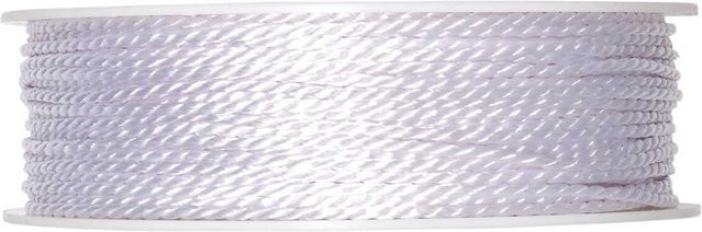 Halbach Kordel 2mm 10m Weiß aus Acetat, Polyester und Baumwolle - Bild 1