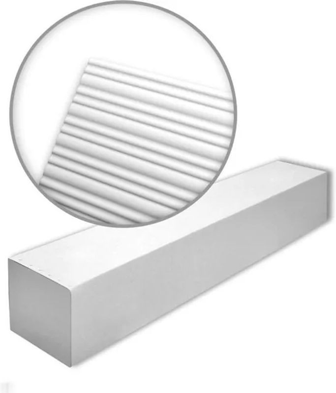 NMC Calando-box Arstyl Noel Marquet 3D Wandpaneele Set aus 6 Kunststoff-Wandvertäfelungen in Weiß mit modernem geometrischem Design - Bild 1