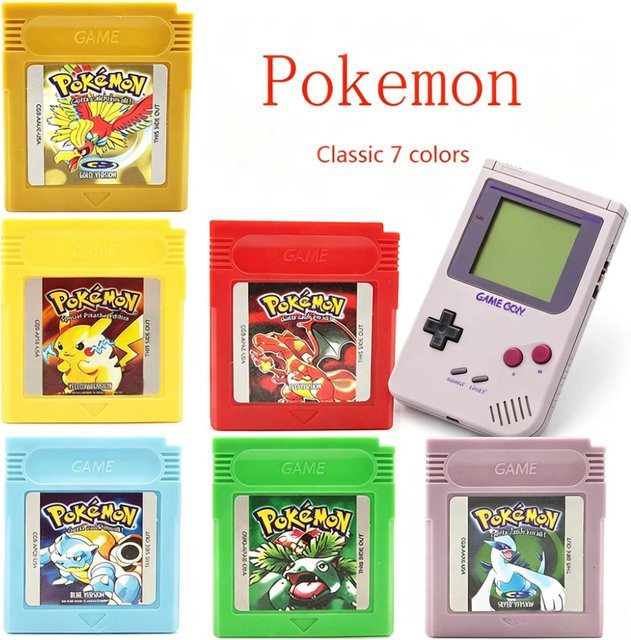 Bandai Pokémon Videospielmodul, Rot, Blau, Gelb, Grün - Bild 1