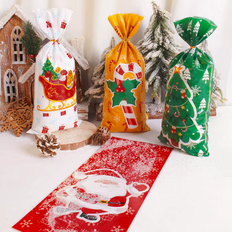 50 Stück Weihnachts-Süßigkeitentüten mit Santa-Motiv in Mehrfarbig für Weihnachts- und Neujahrsfeiern - Bild 2