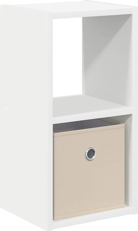 Vidaxl Nachttisch in Weiß aus Holzwerkstoff, modern und minimalistisch, B/T/H: 25,5 x 22 x 49,5 cm - Bild 1