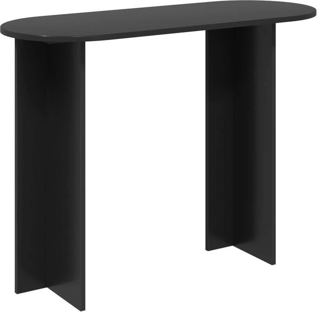 vidaXL Konsolentisch in Schwarzer Eiche mit Holzmaserung, minimalistisches Design, B/T/H: 100 x 39,5 x 75 cm - Bild 1
