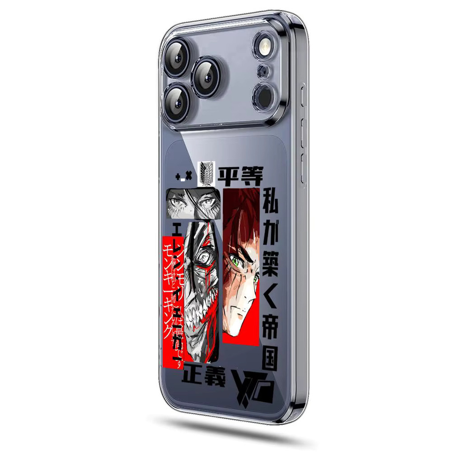 Anime A-Attack On Titan Magnetische Transparente Handyhülle für Apple iPhone 17 16 15 14 13 12 Pro Max Plus mit kabelloser Abdeckung - Bild 6