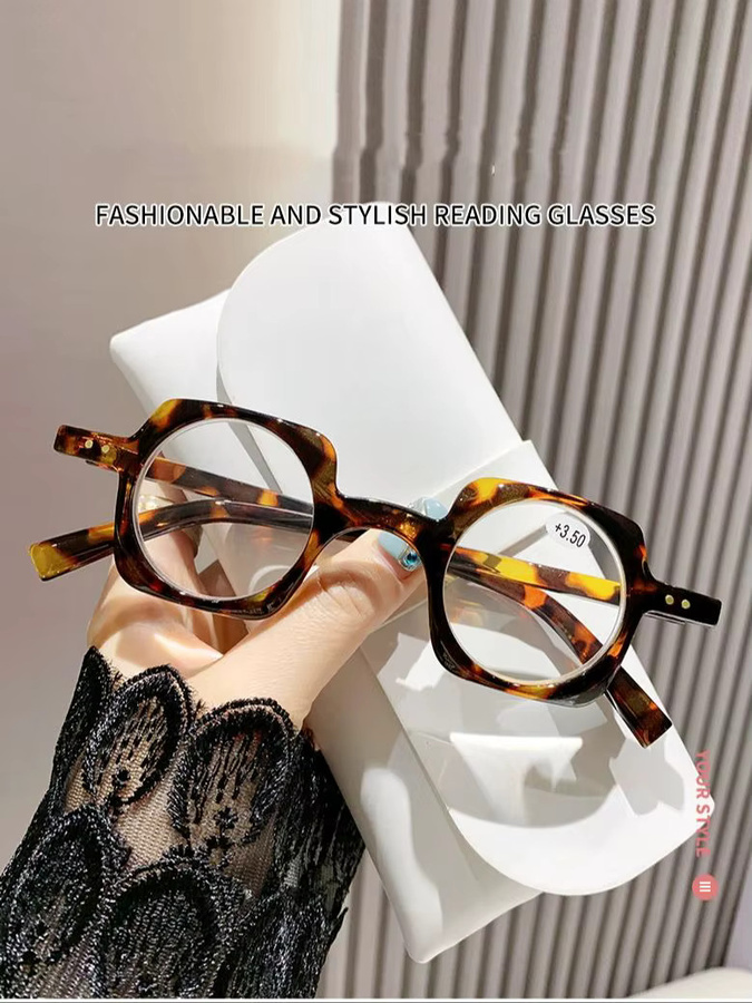 VABBON 6033 Lesebrille, Retro, oval, Vollrand, Herren, Anti-Blaulicht - Bild 4