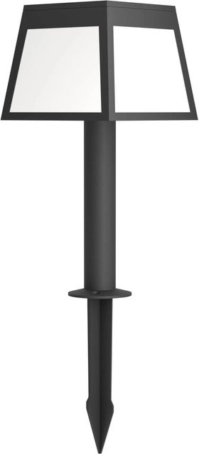 Eglo Altilia LED-Solar-Erdspieß mit Bewegungssensor in Schwarz-Weiß, Höhe: 56 cm, Breite: 15,5 cm - Bild 1