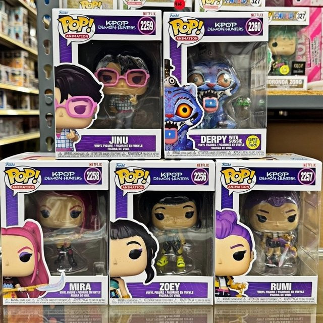 Funko HUNTR/X K-POP Witch Hunter Squad Rumi Zoey Mirai Jinu Derpy&Sussie, Einzelfigur, Fantasy - Bild 1