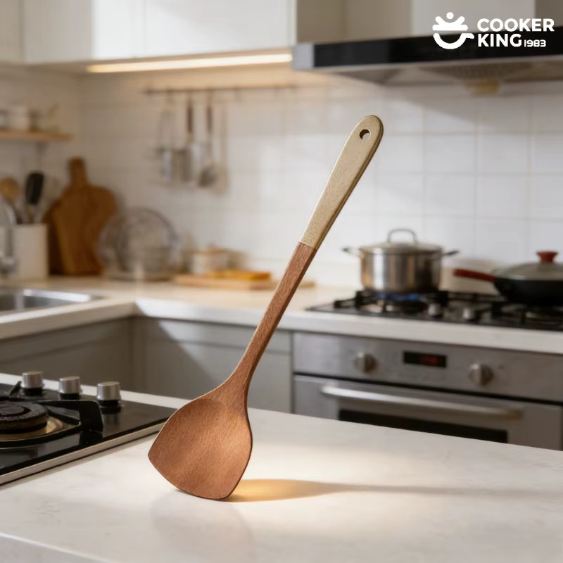 COOKER KING Holzspatel aus Ebenholz in Braun, Länge: 42 cm - Bild 5
