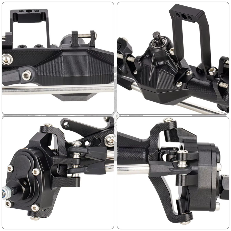 MALOM RC Aluminium 4WS Offset-Portalachssatz mit Servohalterung, 1:10, Zubehör - Bild 4