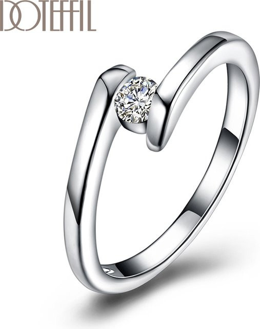 DOTEFFIL Ring, Kristall, Silber, Damen - Bild 1