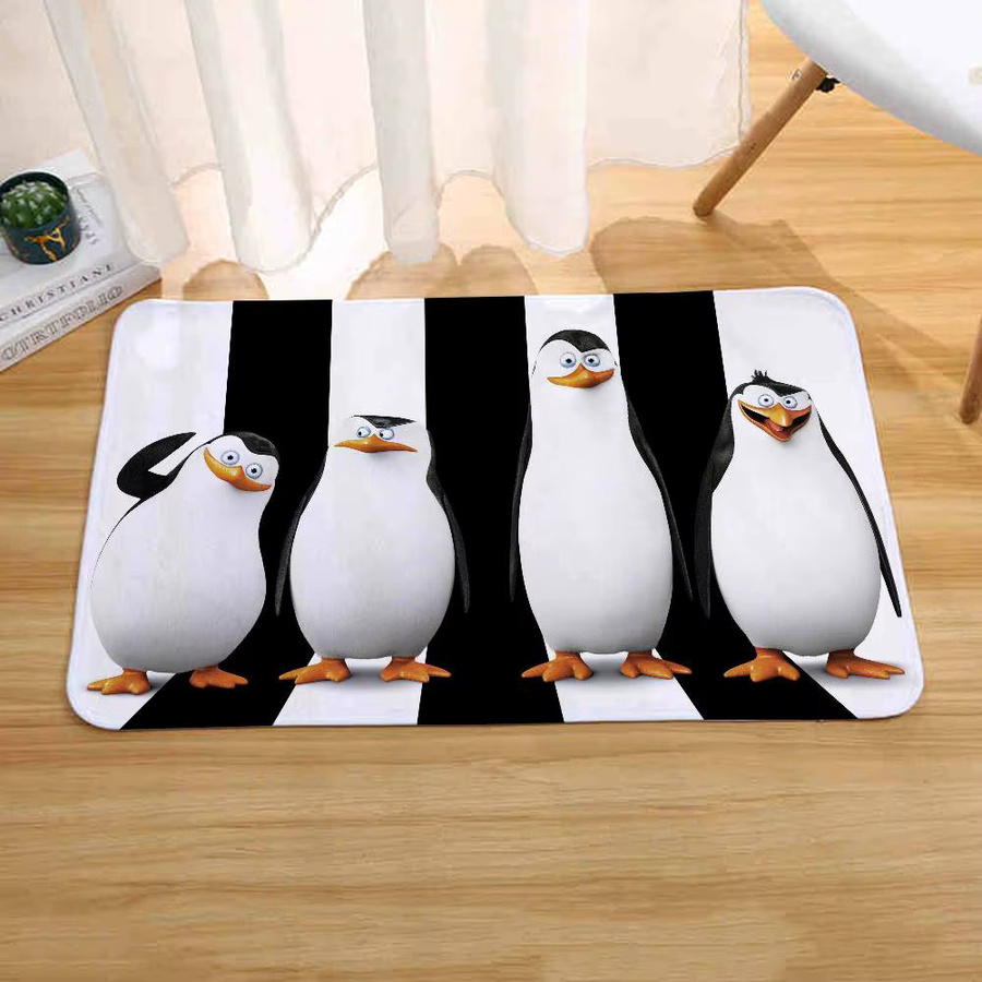 52TOYS Madagaskar Pinguine Saugfähige Bodenmatte, Mehrfarbig, B/T: 60,0 x 40,0 cm - Bild 3
