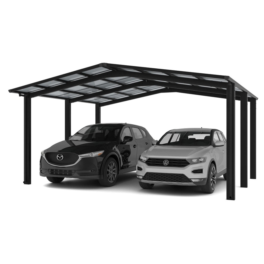Ximax Doppelcarport Linea Typ 110 Schwarz B/T: 545,6 x 495,4 cm - Bild 2