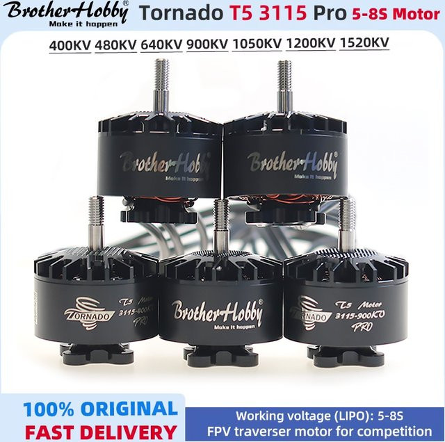 BrotherHobby Tornado T5 3115 Pro FPV Racing Long Range X-Class Cinelifter Motor in Schwarz - Bild 1