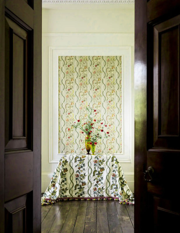 Sanderson Tapete Kitchen Garden in Olive & Russet mit floralem und botanischem Muster - Bild 2