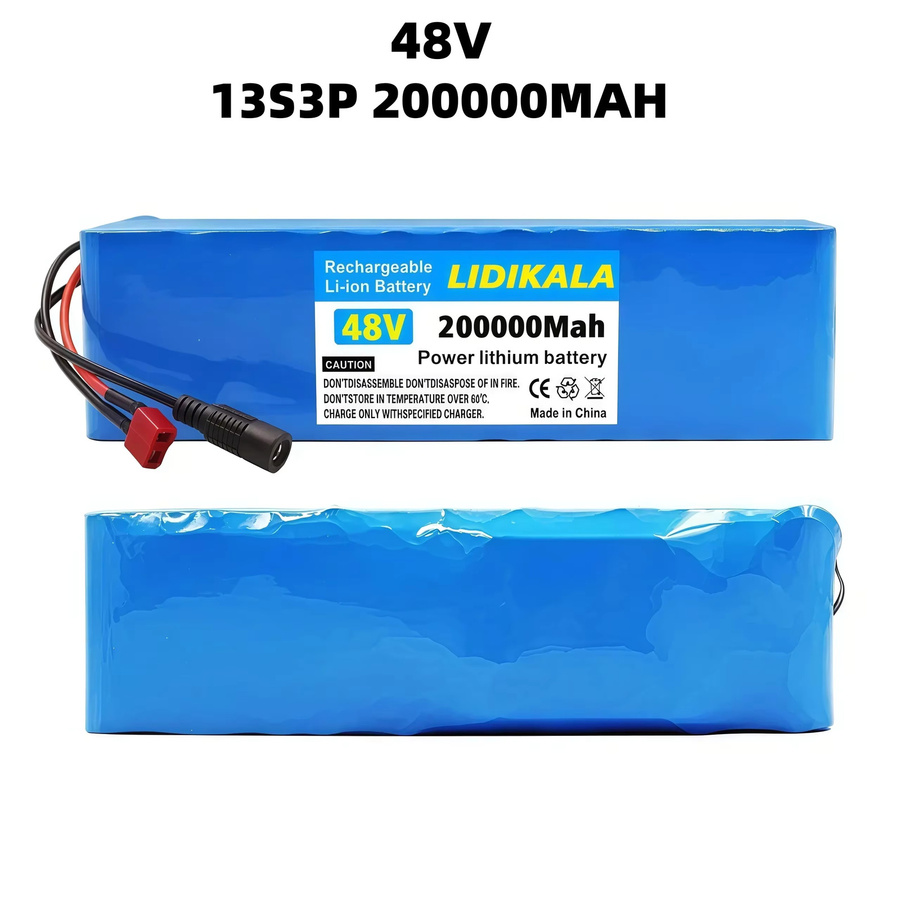 Lithium-Ionen-Akkupack 48V 100Ah 2000W 13S3P mit BMS für 48V-Motoren in Blau - Bild 2