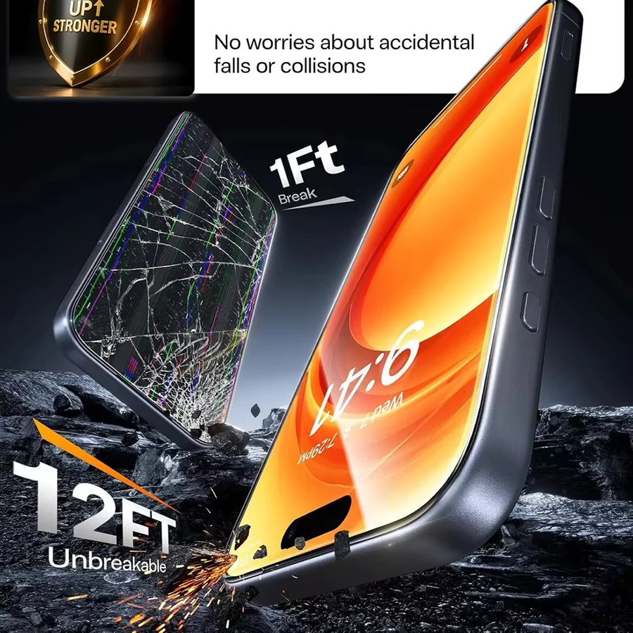 6-in-1 Displayschutzfolien und Kameraschutz Set mit automatischer Installation und staubdichter Box für iPhone 17 Pro Max und iPhone 16 Pro, transparentes gehärtetes Glas - Bild 3