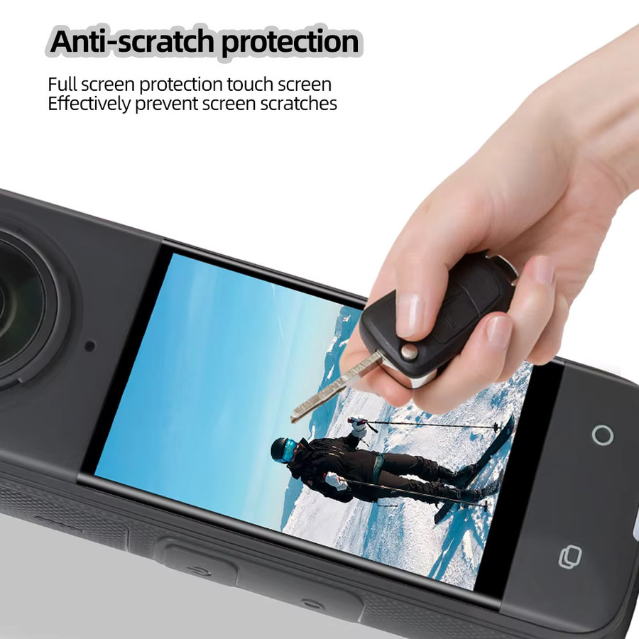 Insta360 X4 Displayschutzfolie aus gehärtetem Glas in Transparent - Bild 3