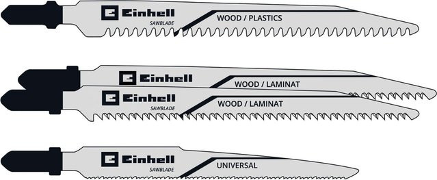 kwb by Einhell Stichsägeblatt-Set 4-teilig für Holz, Metall und Kunststoff in Silber - Bild 1