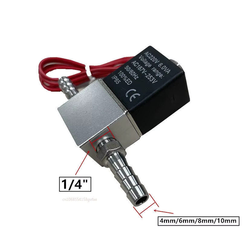 Pneumatisches 2-Wege-Magnetventil von xmshxltd aus Aluminium in Silber, 1/4 Zoll Anschluss, für Luft, Wasser oder Öl, erhältlich in verschiedenen Spannungen (12V, 24V, 110V, 220V) - Bild 2