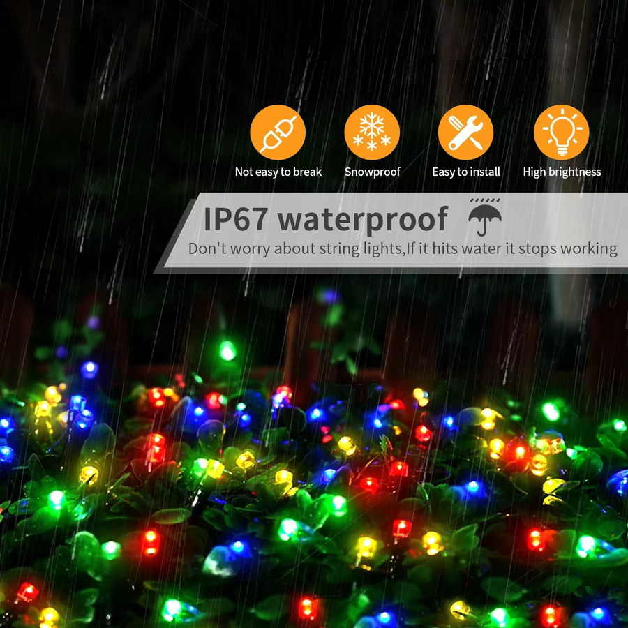 Gyarfas Twinkle Star LED Lichterkette Wasserdicht für Outdoor Garten und Weihnachten - Bild 2